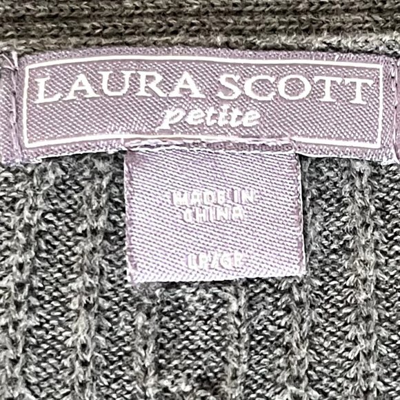 Laura Scott Petite gray cardigan - Picture 4 of 5